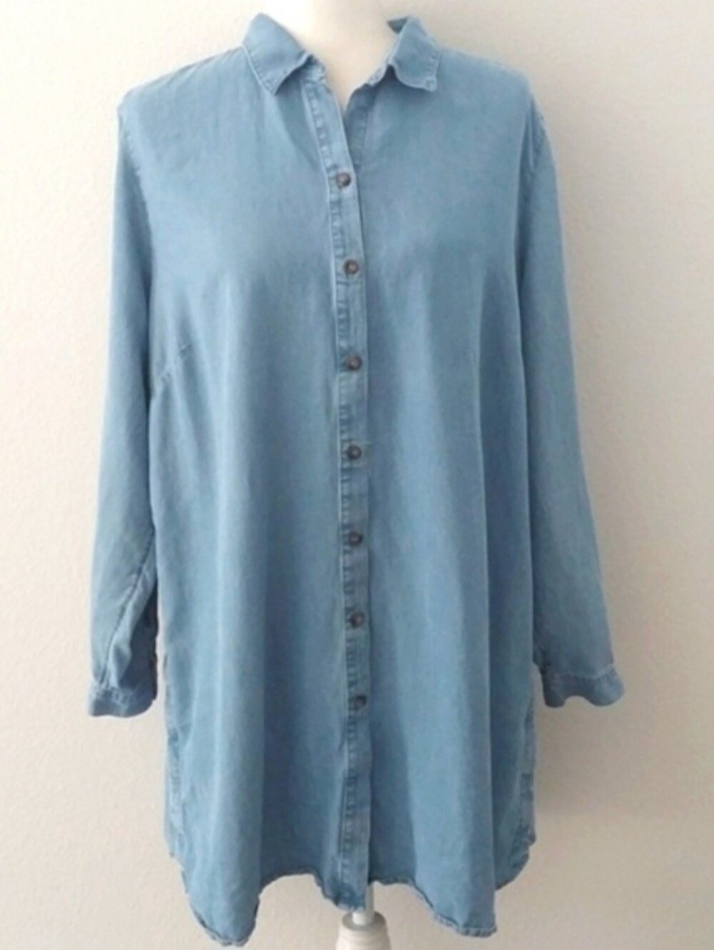 J Jill Denim Lyocell Tunic - Picture 1 of 8